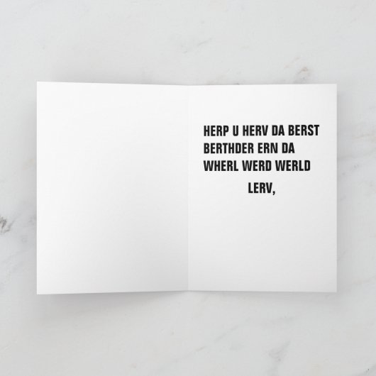 Ermahgerd Herper Verjaardag Kaart (Binnen)