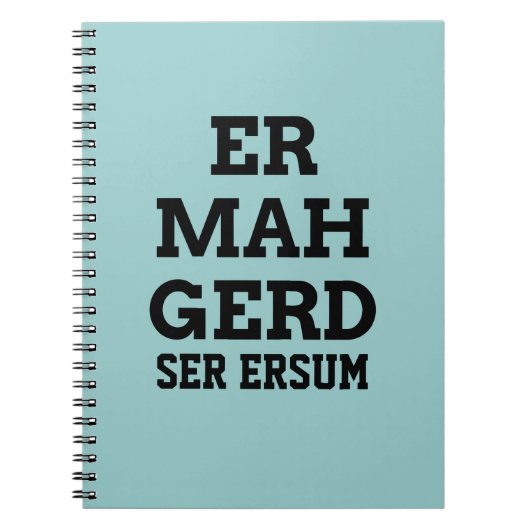 Ermahgerd-laptop Notitieboek (Voorkant)