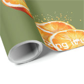 Ermee sprankelen! Sinaasappels Douche Cadeaupapier (Rol Hoek)