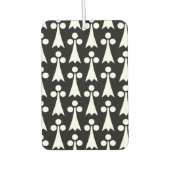 Ermine Pattern, Middeleeuws Patroon, Wit op Zwart Luchtverfrisser (Voorkant)