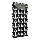 Ermine Pattern, Middeleeuws Patroon, Wit op Zwart Mini Klembord (Schuin)