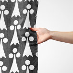 Ermine Pattern, Middeleeuws Patroon, Wit op Zwart Sjaal<br><div class="desc">Elegant,  stijlvol en verfijnd hermelijn patroon in zwart-witte kleur. Modern en trendy cadeau,  perfect voor de geometrische patroon liefhebber in je leven.</div>