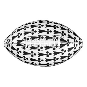 Ermine Pattern, Middeleeuws Patroon, Zwart op Wit American Football