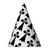 Ermine Pattern, Middeleeuws Patroon, Zwart op Wit Feesthoedjes (Rechts)