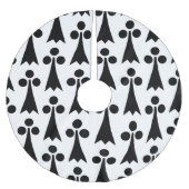 Ermine Pattern, Middeleeuws Patroon, Zwart op Wit Kerstboom Rok (Voorkant)