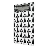 Ermine Pattern, Middeleeuws Patroon, Zwart op Wit Mini Klembord (Angled2)