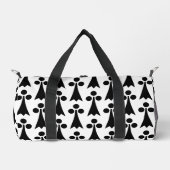 Ermine Pattern, Middeleeuws Patroon, Zwart op Wit Plunjezak (Voorkant)