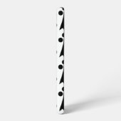 Ermine Pattern, Middeleeuws Patroon, Zwart op Wit Samsung Galaxy Hoesje (Linkerkant)