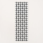 Ermine Pattern, Middeleeuws Patroon, Zwart op Wit Yogamat (Voorkant)