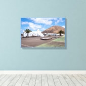 Ermita de los Dolores Church, Lanzarote Canvas Afdruk (Insitu (Houten vloer))