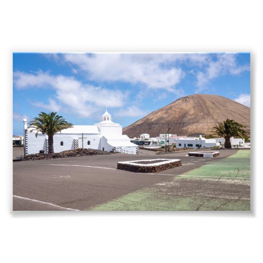 Ermita de los Dolores Kerk, Lanzarote Foto Afdruk (Voorkant)