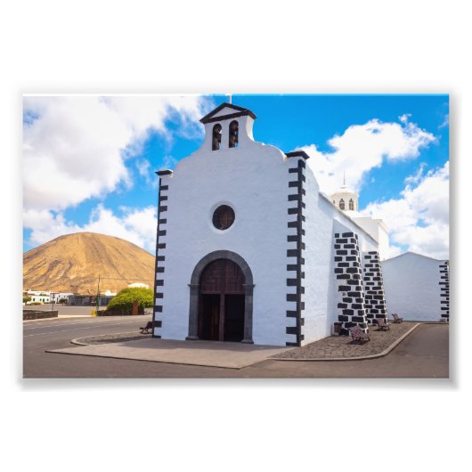 Ermita de los Dolores Kerk, Lanzarote Foto Afdruk (Voorkant)