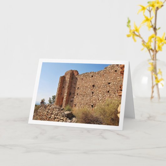 Ermita de Santa Bárbara Facade, Valencia, Spanje Kaart (Gele Bloem)