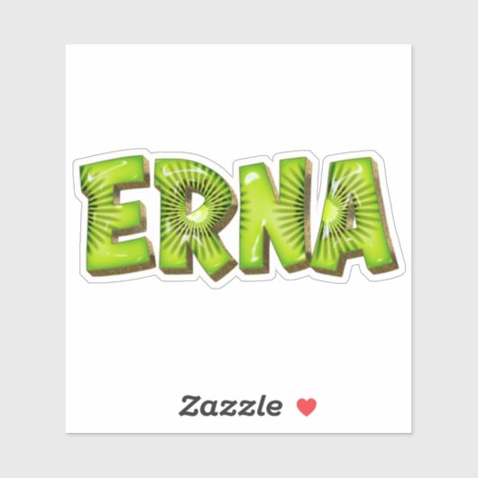 Erna Name Kiwi Design Aufkleber Sticker (Vel)