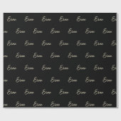Erna white gold Handwriting Geschenkpapier Cadeaupapier (Vlak)