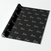 Erna white gold Handwriting Geschenkpapier Cadeaupapier (Uitgerold)