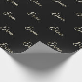 Erna white gold Handwriting Geschenkpapier Cadeaupapier (Hoek)
