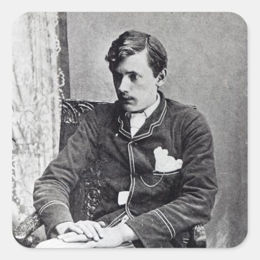 Ernest Dowson Vierkante Sticker (Voorkant)