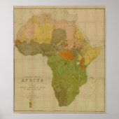Ernest George Ravenstein - Taalkaart van Afrika Poster (Voorkant)