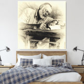Ernest Hemingway naar Kenia Canvas Afdruk (Insitu (Slaapkamer))