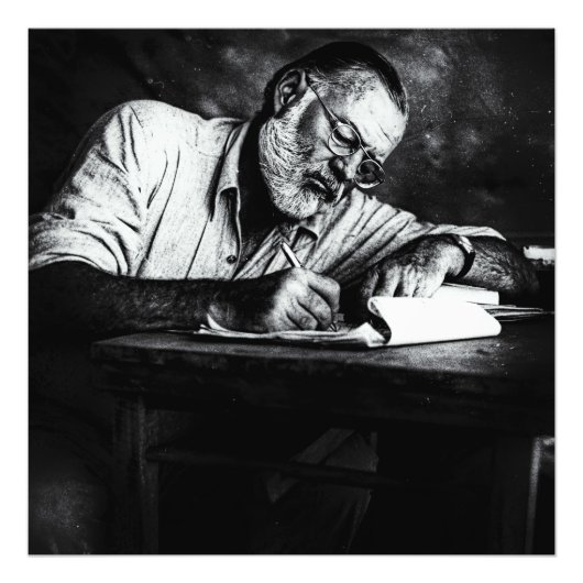 Ernest Hemingway naar Kenia Foto Afdruk (Voorkant)