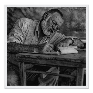 Ernest Hemingway naar Kenia Foto Afdruk