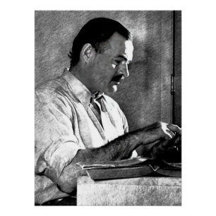 Ernest Hemingway naar Kenia Perfect Poster