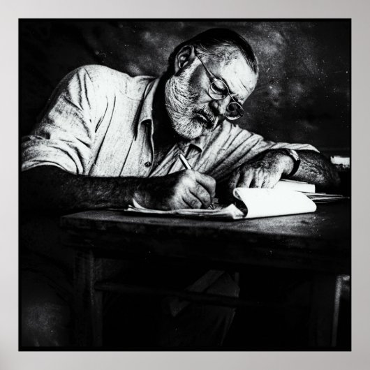 Ernest Hemingway naar Kenia Poster (Voorkant)
