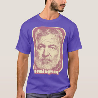 Ernest Hemingway Retro Esthetische Fan Art Gift T-shirt
