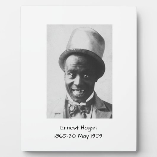 Ernest Hogan Fotoplaat (Voorkant)