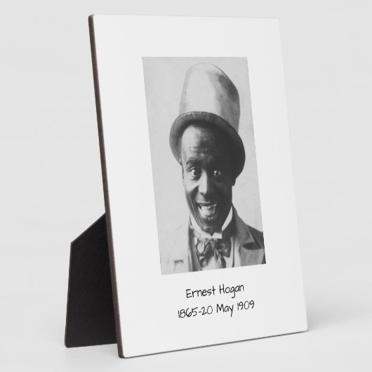 Ernest Hogan Fotoplaat (Zijkant)