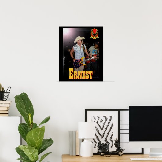 Ernest Hot Tub Poster (Thuiskantoor)