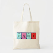 Ernest periodieke table name canvas tas (Voorkant)