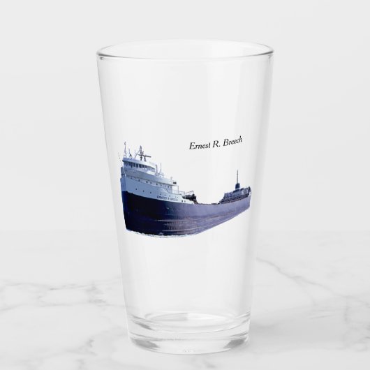 Ernest R. Breech shotglas Glas (Voorkant)