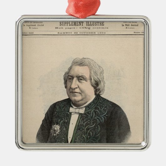 Ernest Renan Metalen Ornament (Voorkant)