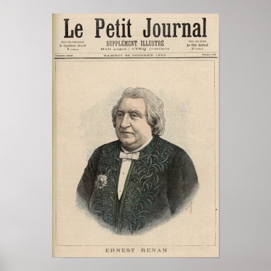 Ernest Renan Poster (Voorkant)