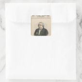 Ernest Renan Vierkante Sticker (Tas)