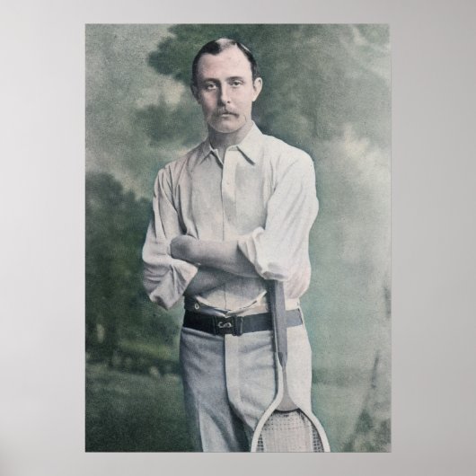 Ernest Renshaw - Tennis Player Poster (Voorkant)