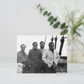 Ernest Shackleton en Crew Nimrod Antarctic Briefkaart (Staand voorkant)