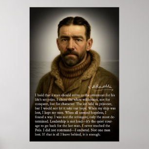 Ernest Shackleton - Heroïsche Antarctische ontdekk Poster