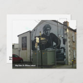 Ernest Shackleton muurschildering, Athy town, Ierl Briefkaart (Voorkant / Achterkant)