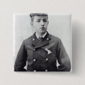 Ernest Shackleton Vierkante Button 5,1 Cm (Voorkant)