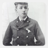 Ernest Shackleton Vierkante Sticker (Voorkant)