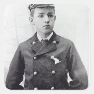 Ernest Shackleton Vierkante Sticker