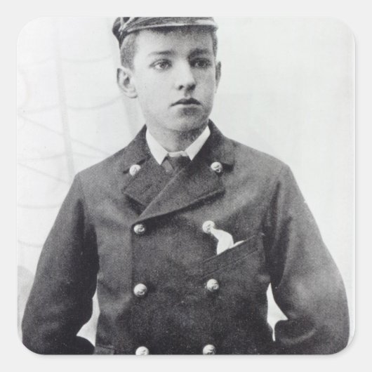 Ernest Shackleton Vierkante Sticker (Voorkant)