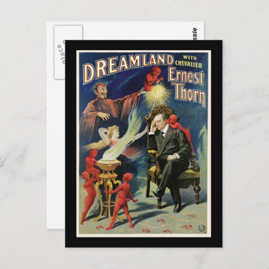  Ernest Thorn Magicia Poster Briefkaart (Voorkant / Achterkant)