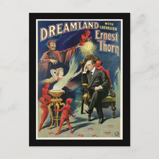  Ernest Thorn Magicia Poster Briefkaart (Voorkant)