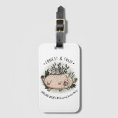 Ernest & Tulip - Bagagelabel - Juggling Daisies (Voorkant (verticaal))