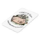 Ernest & Tulip Maganet - Juggling Daisies Magneet (Linkerzijde)