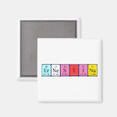 Ernestina periodieke lijstnaam magnet (Voorkant / Achterkant)